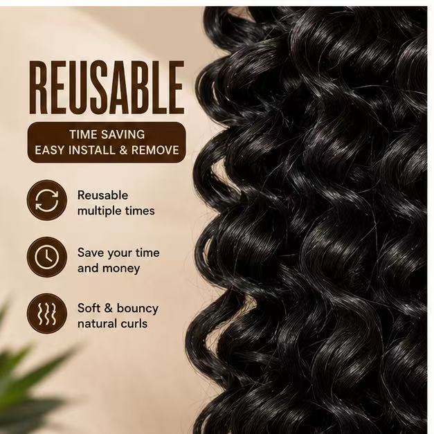 Virgin Human Hair Bundles Burmese Curl Silky Soft Feather Crochet Hair Braids 100g/bundle Natural Color