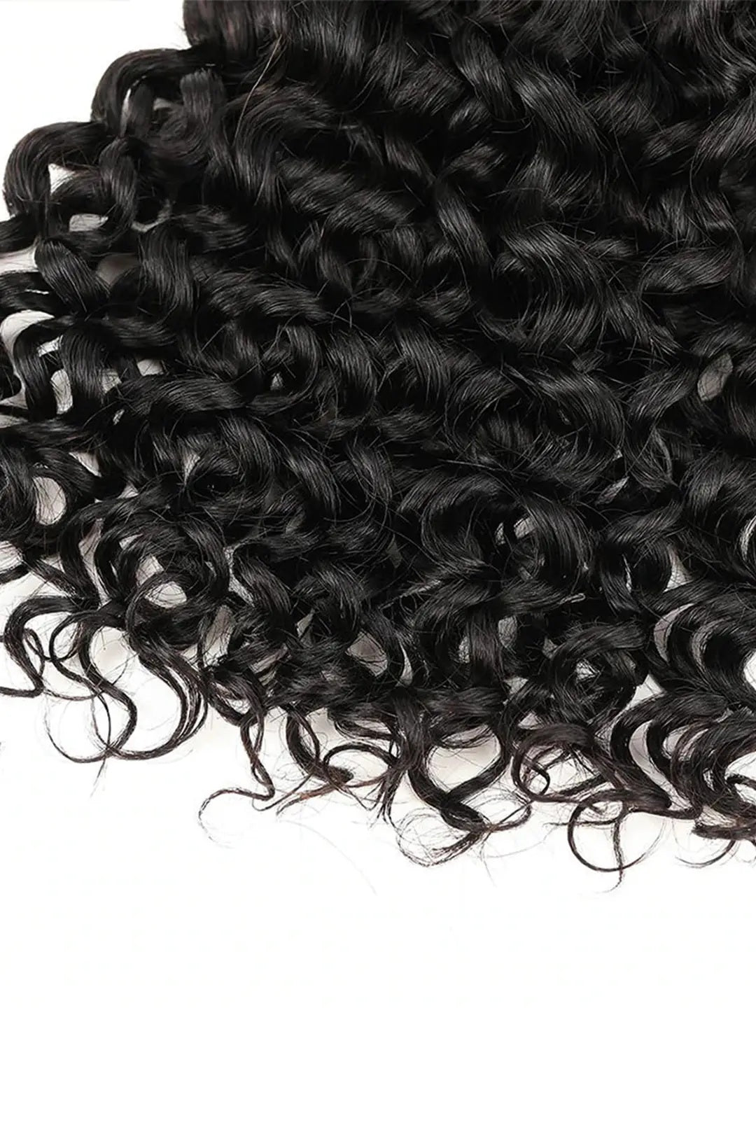 Boho Hair Bulk Virgin Remy Human Hair for Boho Braids, Water Wave Bulk for Braiding Bohemian Knotless Braids 100g #1B Natural Color
